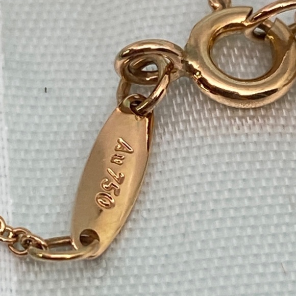 Tiffany & Co Elsa Peretti 18K Rose open Gold Heart Necklace 11mm  MSRP$1450 - Picture 8 of 9